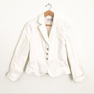 Armani Exchange White Denim Jacket